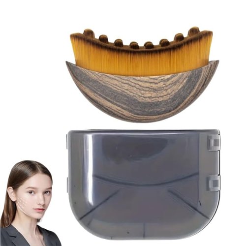 Lymphatic Contour Face Brush, Dry Brushing Lymphatic Brush Drainage, Designed for The Face Gentle Enough, Fit The Skin Precisely & Relieve Fatigue
