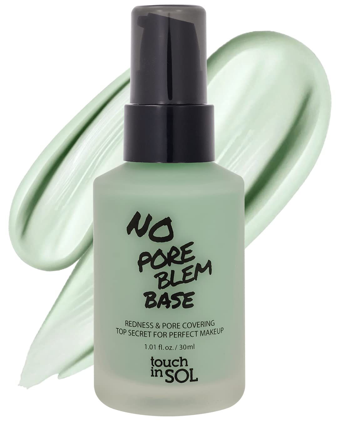 TOUCH IN SOL Redness Correcting Primer - Pore Minimizing Green Toned Base - 1.01 fl. oz. for Rosacea Relief