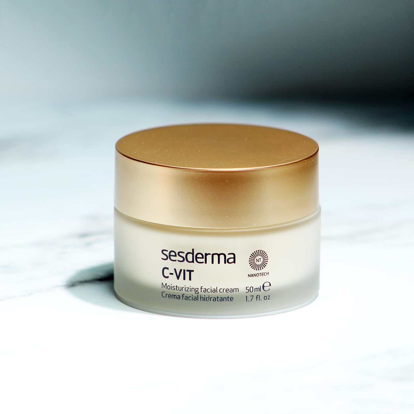 Sesderma C-VIT Moisturizing Facial Cream - Fight Aging with Vitamin C Antioxidants | Revitalize Skin, 1.7 fl oz
