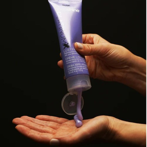 RUSK PlatinumX Lusterizer - Salon-Quality Styling Cream for Shine & Frizz Control | 4 oz