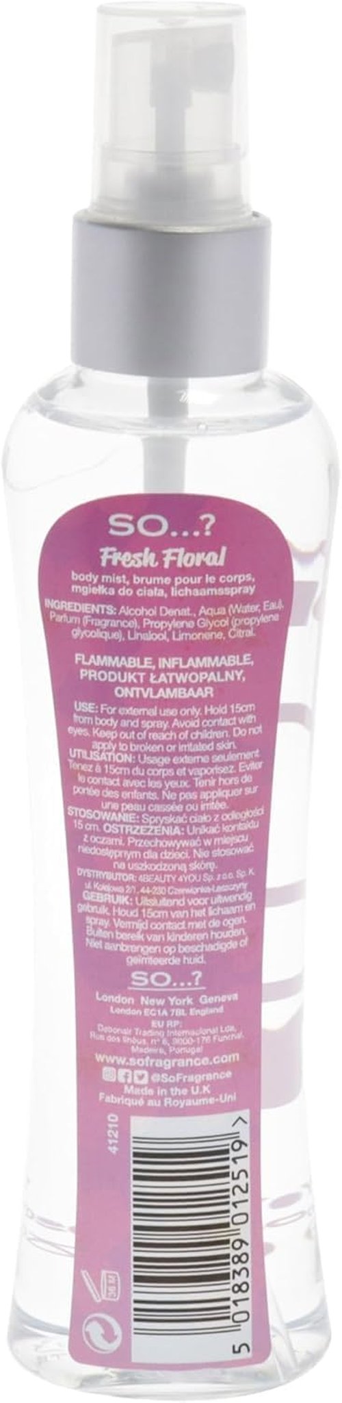 Fresh Floral Body Mist by So...? - Perfume for Women - Ideal Gifts - Body Spray for Women with Citrus, Green Notes and Freesia - 3.5 oz