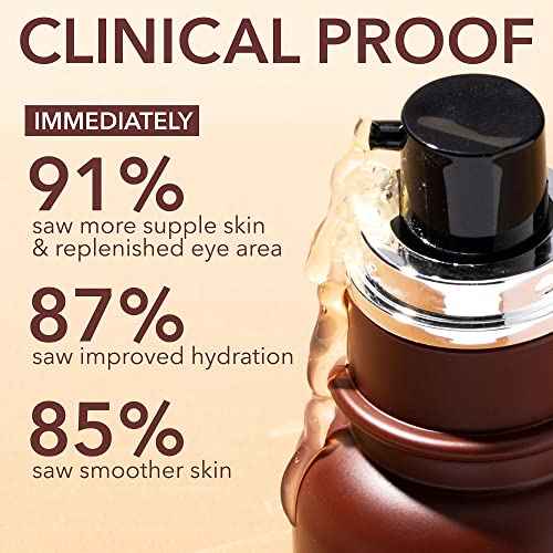 Dr. Dennis Gross Advanced Retinol + Ferulic Eye Serum ? Target Dark Circles, Puffiness, Fine Lines & Wrinkles for Smooth, Youthful-Looking Eyes, 0.5 oz