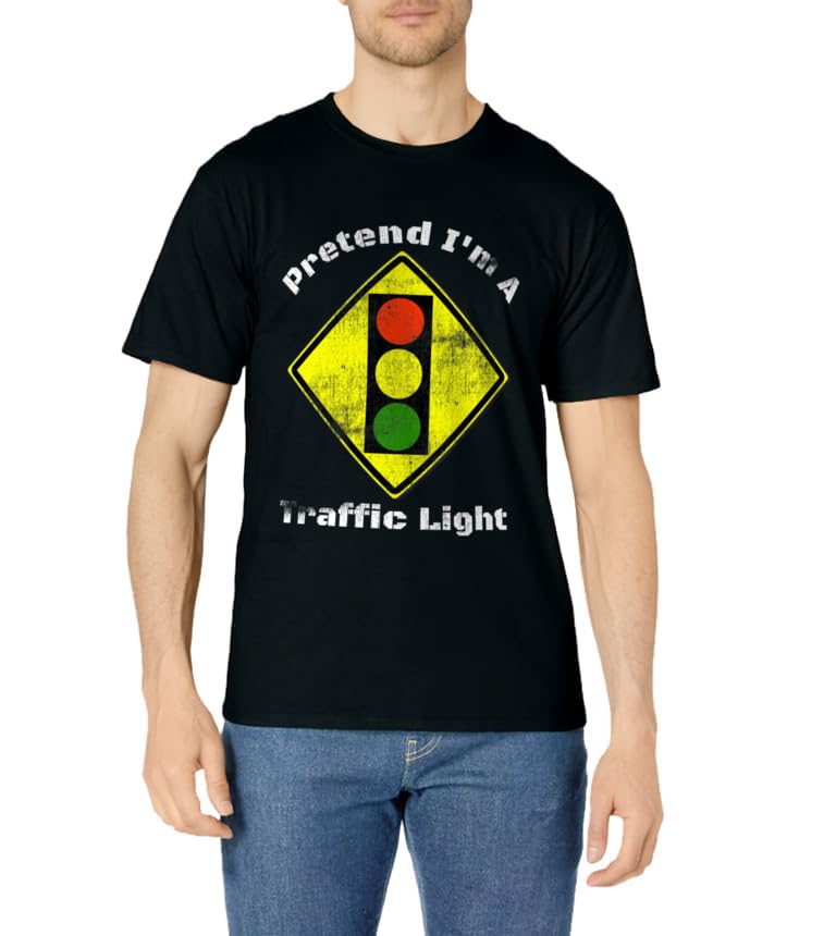 Pretend I'm A Traffic Light Easy Halloween Costume T-Shirt