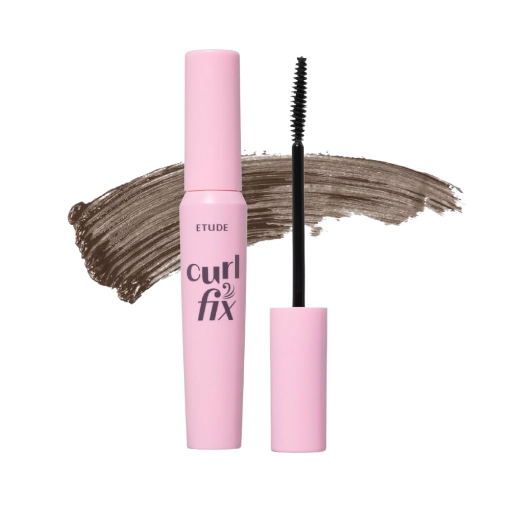 ETUDE Curl Fix Mascara #3 Grey Brown New | A curl fix mascara that keeps fine eyelashes powerfully curled up for 24 hours by ETUDE's own Curl 24H Technology