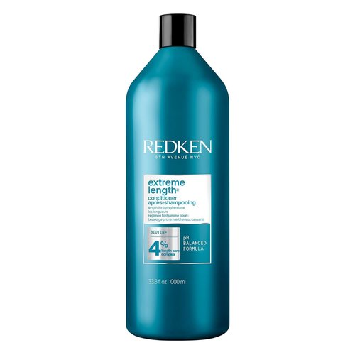 Redken Extreme Length Biotin Conditioner - Promotes Healthy Hair Growth & Strengthens Damaged Hair, 33.8 Fl Oz