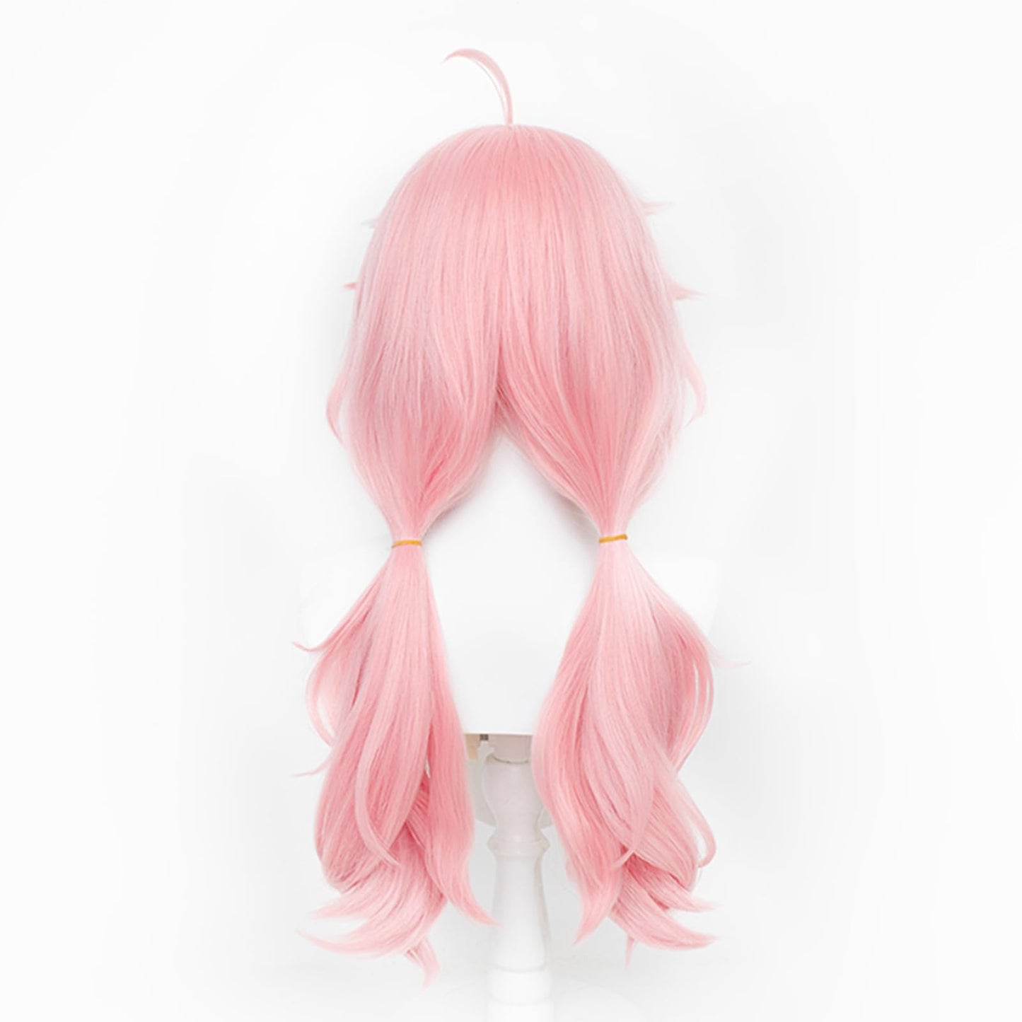 XiongXiongLe Encore Cosplay Wig Wuthering Waves Character Costume Pink Hairs Wigs with Two Braids for Women Adult Cos Anime Game Party Halloween Christmas(Encore)