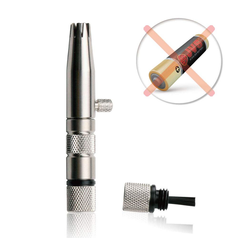 ROYAL [Made in Korea] Premium Nose Hair Trimmer for Men Silver Bullet, Manual, Battery-Free, Stainless, Waterproof, Painless with Patented Mechanism ET-3