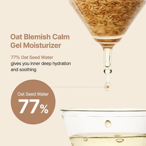 PURITO Oat Gel Cream - Lightweight, Fragrance-Free Moisturizer for Sensitive Skin | 100 mL