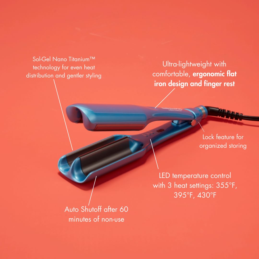 BaBylissPRO® Nano Titanium™ Compact Tools - Powerful Hair Styling Set | Deep Waver, Dryer & Brush