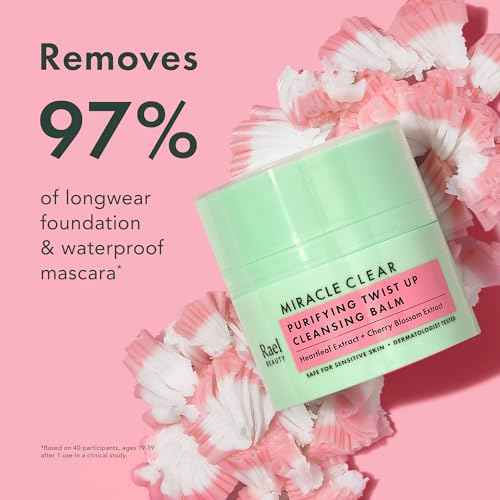 Rael Makeup Remover, Miracle Clear Cleansing Balm ? Twist-Up Makeup Remover Balm with Rice Bran & Jojoba Oils, Korean Skin Care (1.69 fl oz)