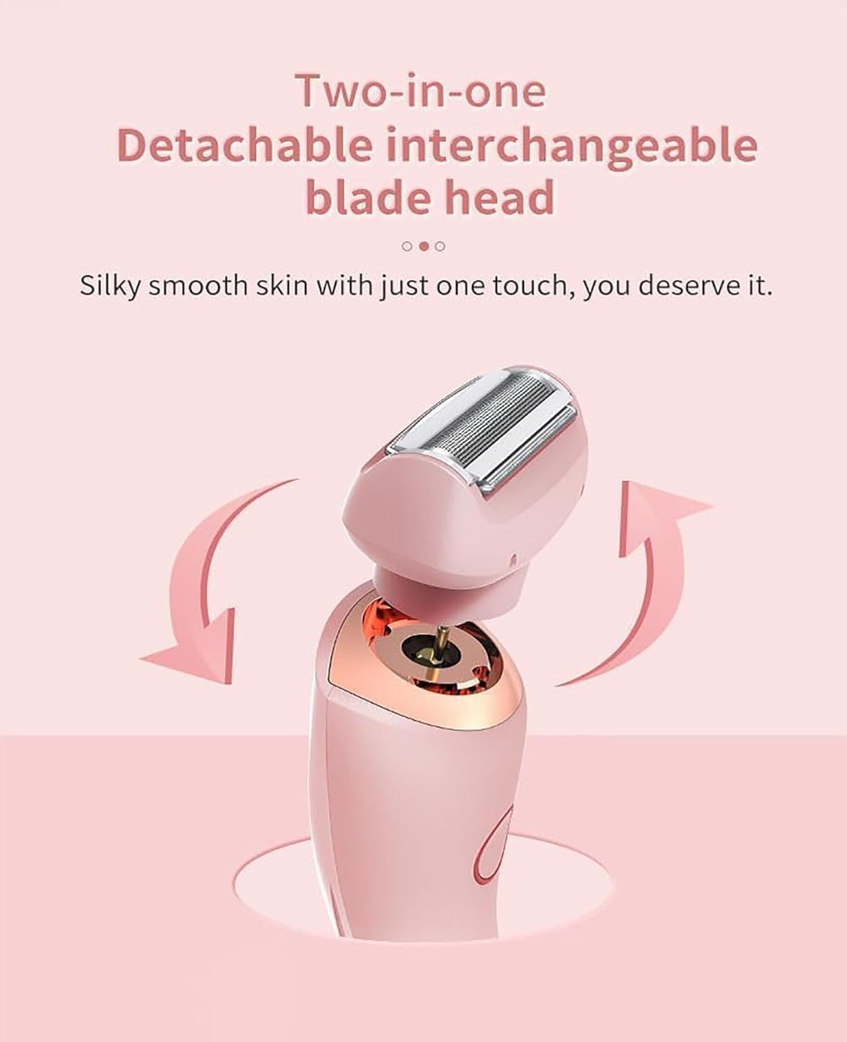 3 in 1 Livora Electric Shaver for Women, LED Display Solys Razor for Women, Slickglide Pro Electric Razor, BeautiBloom, Rechargeable Trimmer for Bikini, Portable, Waterproof, Legs, Body, Wet/Dry