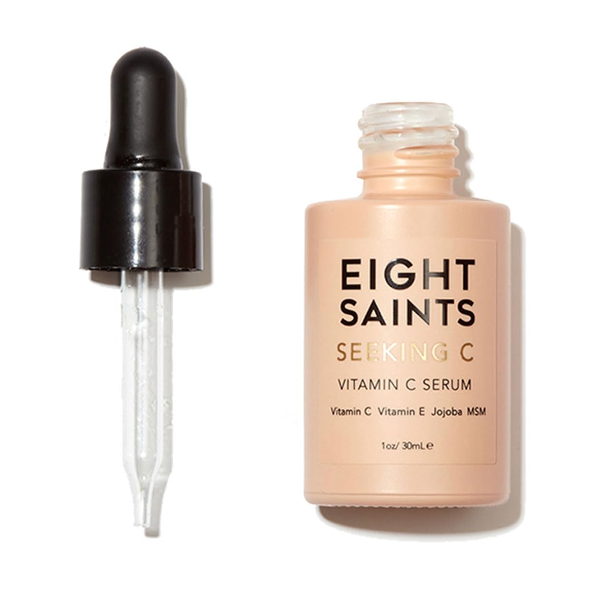 Eight Saints Vitamin C Serum - Hydrating Anti-Aging Facial Serum with Hyaluronic Acid & Vitamin E | 1oz