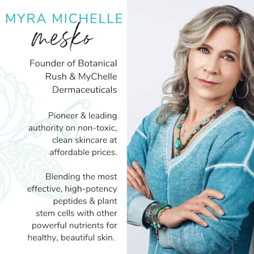 BOTANICAL RUSH C+ Peptide And Stem Cell Repair Cream - For Age-defying Beauty Skin-Smoothing Melanin Production - All Skin Types - 1.2 Oz Bottle