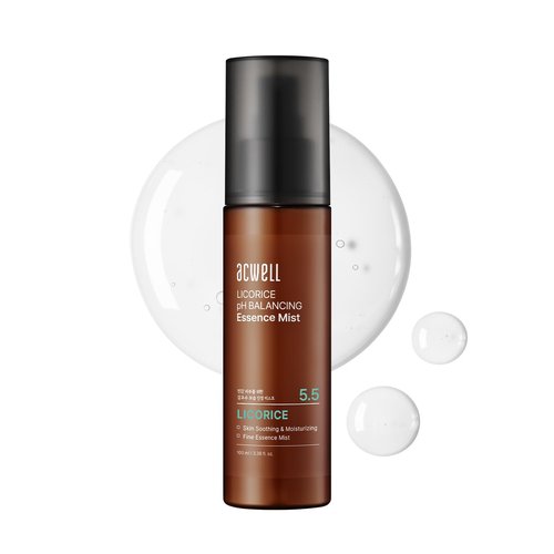 ACWELL Licorice Face Mist - Hydrating pH Balancing Essence with Triple Hyaluronic Acid & Panthenol, 3.38 fl oz