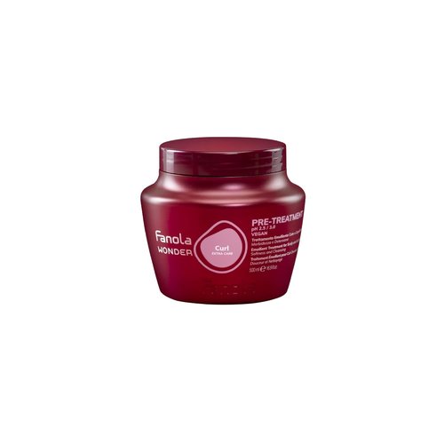 Fanola Wonder Curl Pre Shampoo Scalp Treatment - Nourishing Emollient Mask for Natural Hair - 500 ml