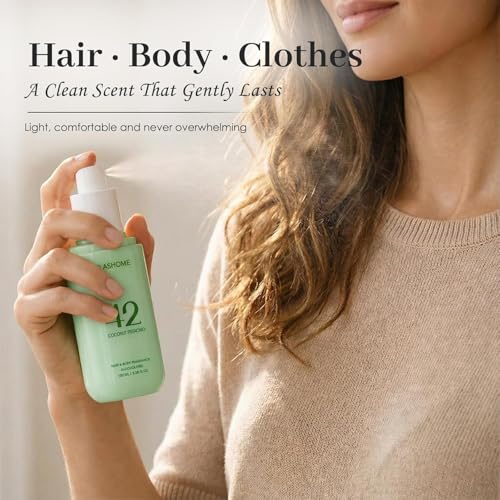 slashome Hair Perfume for Men & Women – Citrus Ocean, Alcohol-Free Moisturizing Hair & Body Mist, Long-Lasting Citrus Woody Fragrance for Hair, Wigs & Fabric, 100ml, Father’s Day & Birthday Gift