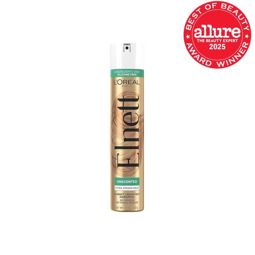 L'Oreal Paris Elnett Satin Hairspray - Extra Strong Hold, Unscented, 11 oz | Perfect for All-Day Style