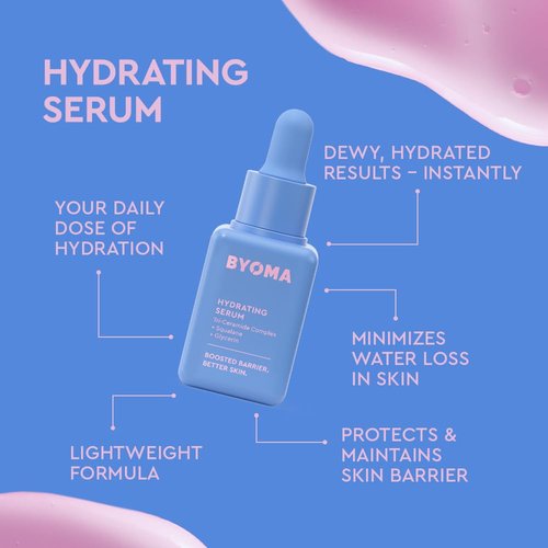 BYOMA So Hydrating Set - Barrier Repair Skincare Trio - Cleanser, Serum & Moisturizer for Dry Skin - 30ml, 15ml, 15ml