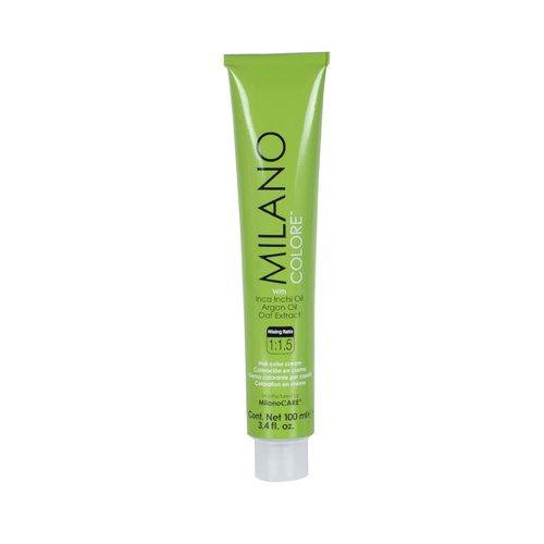 Milano Colore – Permanent Hair Dye | Nourishing Hair Coloring Treatment – 1.0 Black, 100ml/3.4 oz