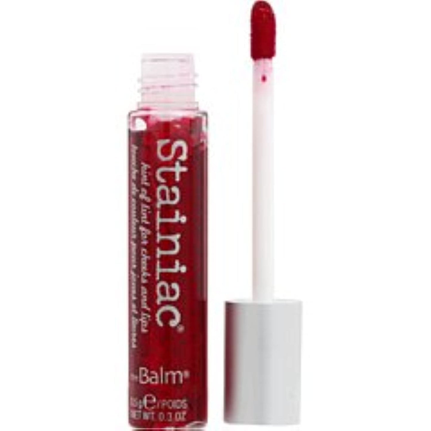 theBalm Stainiac Lip & Cheek Stain - Aloe-Infused, Buildable Pigment, 0.3 Fl Oz | Multi-Use Makeup