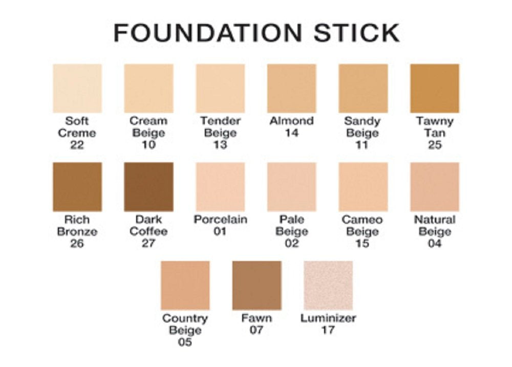 Beauty Deals Creamy Conditioning Foundation Stick Buildable Coverage Hypoallergenic (Sandy Beige)