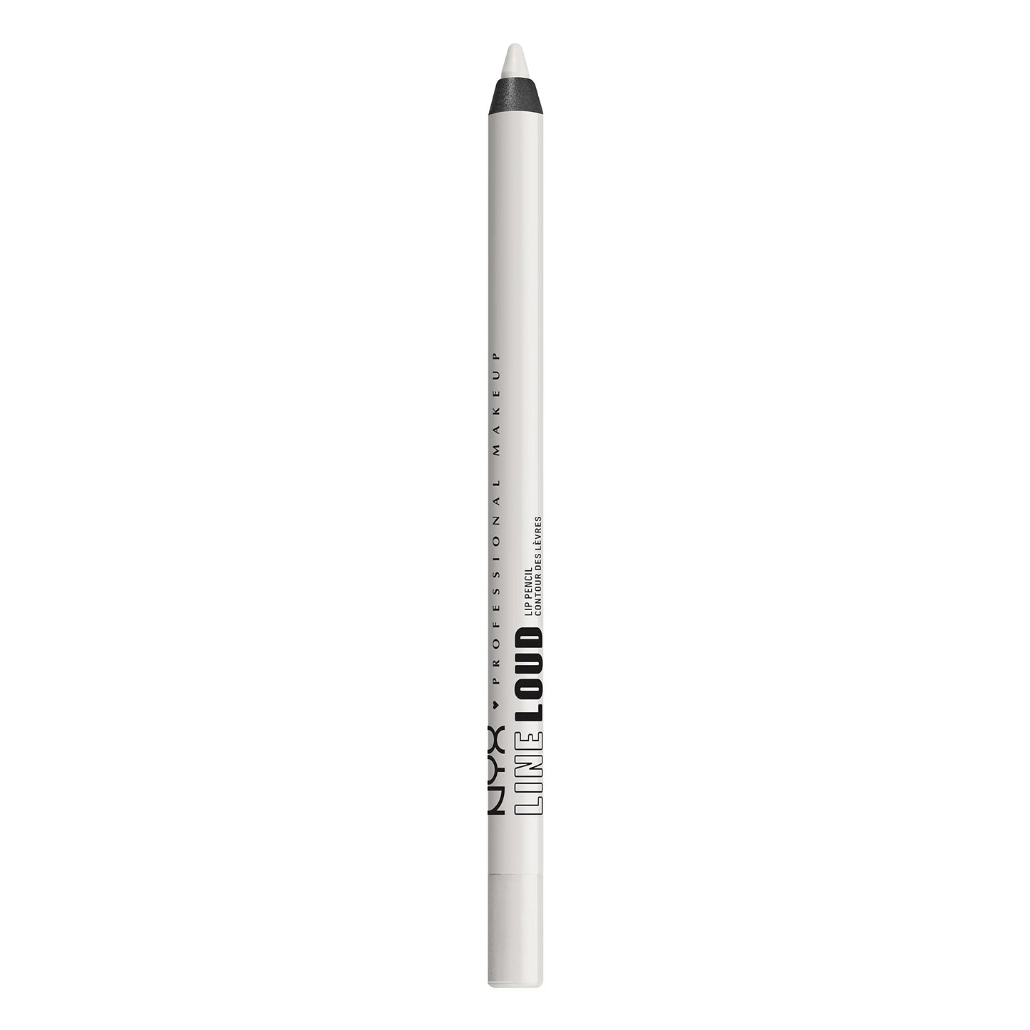 NYX PROFESSIONAL MAKEUP Line Loud Lip Liner, Longwear and Pigmented Lip Pencil with Jojoba Oil & Vitamin E - Gimme Drama (White)
