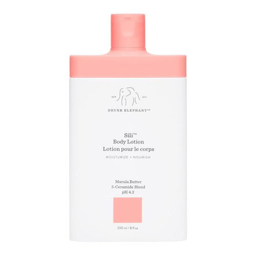 Drunk Elephant Sili Body Lotion - 240 ml/8 fl oz - Lightweight Daily Lotion - Clean Clinical Skincare - Cruelty-Free - Dermatologist Tested - Free of Essential Oils, Silicones, and Fragrance