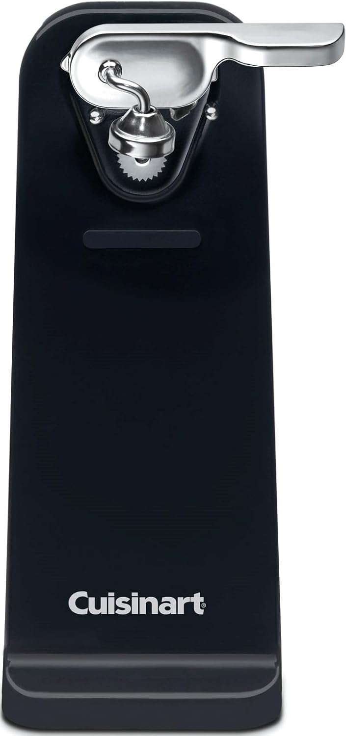 Cuisinart Deluxe Electric Can Opener, Single-Touch Automatic Can Opener, Easy-Clean Detachable Cutting Lever, Nonslip Base, CCO-50BKN, Black