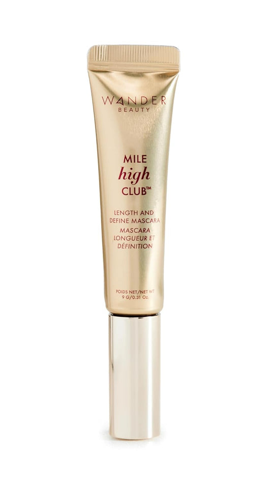Wander Beauty Mile High Club Mascara - Smudge-Proof, Lengthening Formula with Castor Oil - 0.31 fl oz
