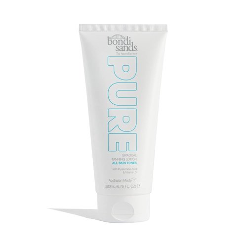 Bondi Sands PURE Gradual Tanning Lotion - Hydrating Formula with Hyaluronic Acid | Fragrance-Free, Vegan | 6.76 Oz/200 mL