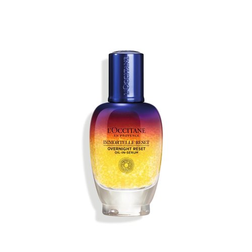 L'Occitane Immortelle Overnight Reset Oil-In-Serum - Achieve Radiant Skin Overnight, Smooth Fine Lines, Revitalize Dull Skin