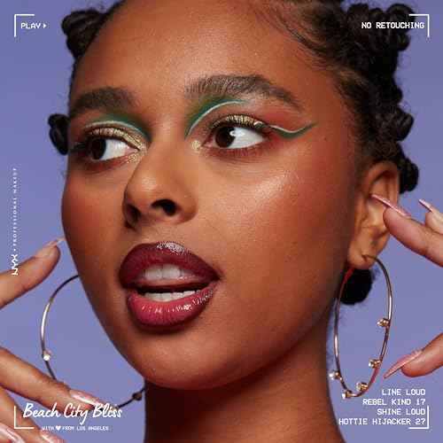 NYX PROFESSIONAL MAKEUP Line Loud Lip Liner, Longwear and Pigmented Lip Pencil with Jojoba Oil & Vitamin E - Rebel Kind (Chocolate Brown)