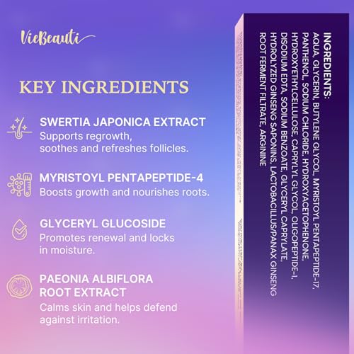 VieBeauti Lash Serum for Eyelash Growth: Eyelash Growth Serum with Advanced Formula to Boost Longer Fuller and Thicker Looking Lashes - Vegan & Cruelty-Free for Sensitive Eyes 3mL