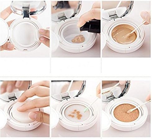 Skiennix Air Cushion Puff Box - Luxurious White Silver Edge with Mirror & Powder Puff | 15g (0.5oz)