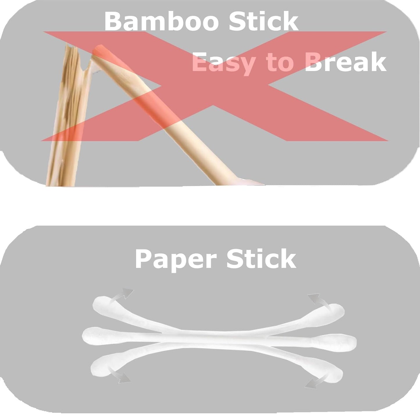 Skiennix Cotton Swabs - Double-Tipped Natural Cotton Buds | 1000 Count for Versatile Use