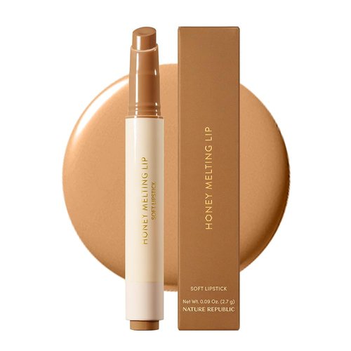Nature Republic Honey Melting Lip Stick - Hydrating Gloss & Moisturizing Balm | Chai Milk Tea Tint