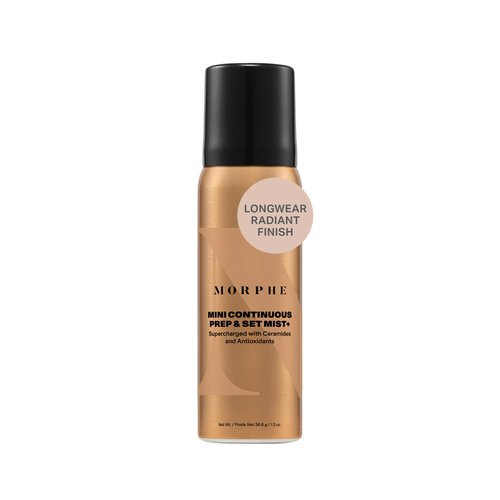 Morphe Mini Continuous Prep & Set Setting Spray - Hydrating Micro-Fine Face Mist (1.3 oz)