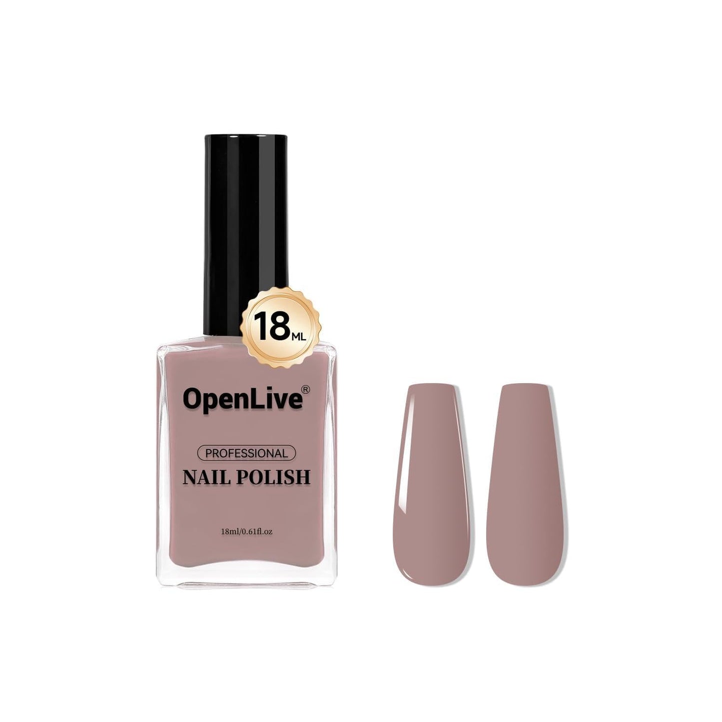Skiennix Light Brown Nail Polish - Quick Dry Formula for Long-Lasting Shine | 18ml Volume