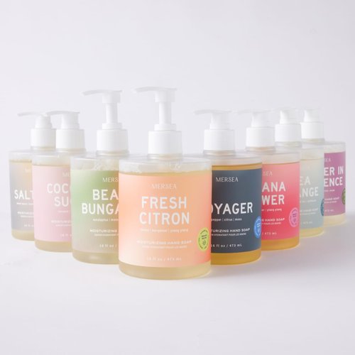 MERSEA Moisturizing Liquid Hand Soap - Voyager Scent in 16 fl oz Pump Bottle