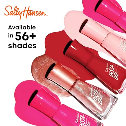 Sally Hansen Insta-Dri Nail Polish | Quick Dry, Long Lasting, Streak-Free Shine | Opaque, Glossy | 361 Augmented Red-ality | Vivid True Red Nail Color