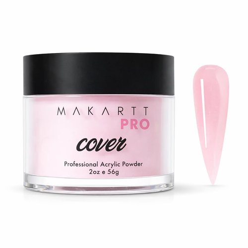 MakarttPro Acrylic Powder - Durable & Long-Lasting Nail Extension Formula - 56g/2oz - Rose Petal, Ideal for Professionals & Home Use