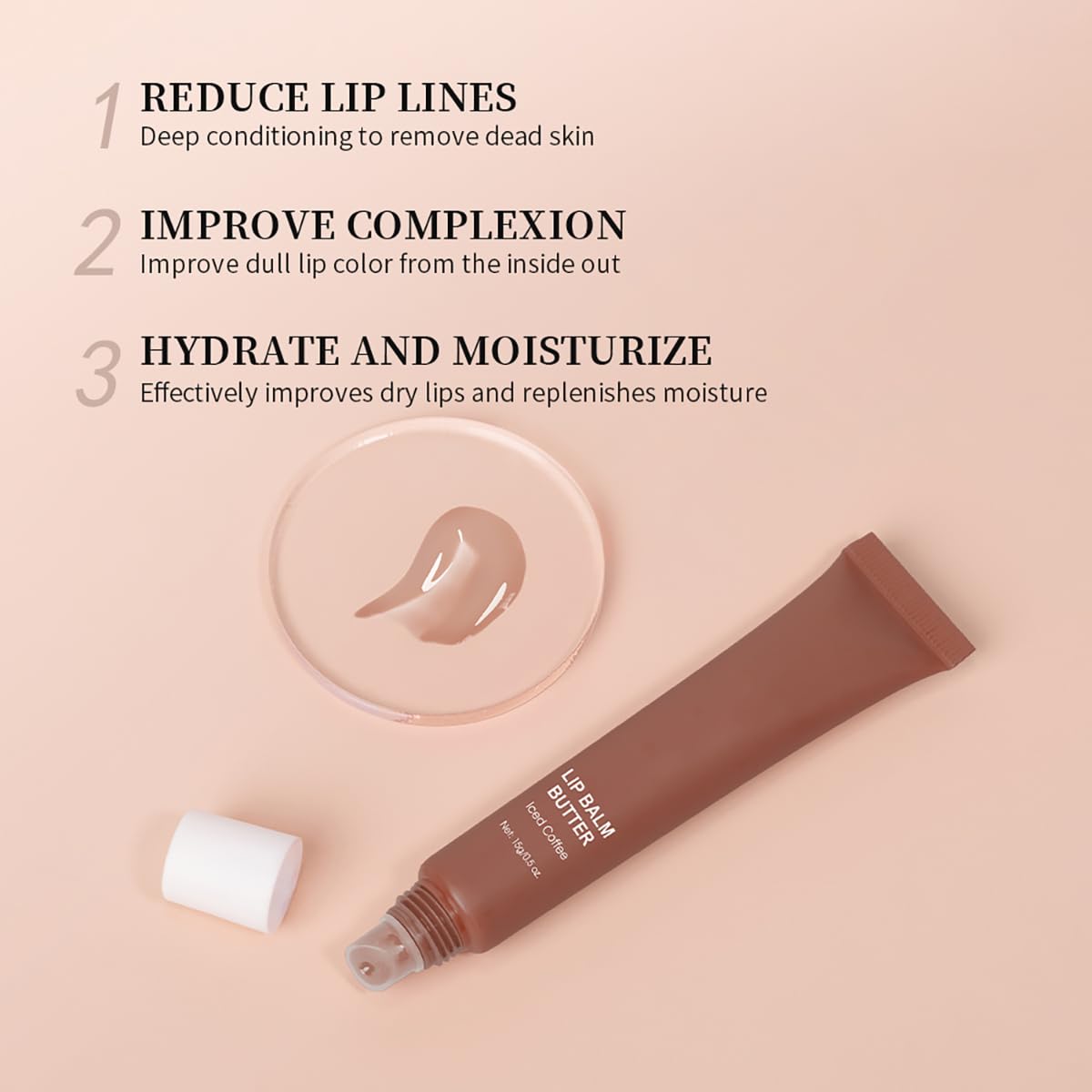 Skiennix Butter Lip Balm - Nourishing Lip Tint & Gloss | Hydrating Natural Ingredients, 4 Flavors (0.5oz)