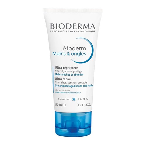 Bioderma Atoderm Hands and Nails Cream - Nourishing & Restorative Formula - 50ml