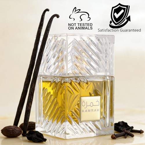 NUNUDA Perfume Spray, KAMRAH Vanilla, Warm Spicy, Amber, Cinnamon - Eau de Parfum Long-Lasting Fragrance for Men & Women Unisex, 3.40 Ounce / 100 ml (Aromatic Spicy)