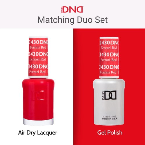 DND Gel Polish Set - Purple Collection | UV/LED Gel & Air Dry Nail Lacquer Duo, 0.5 Fl Oz Each