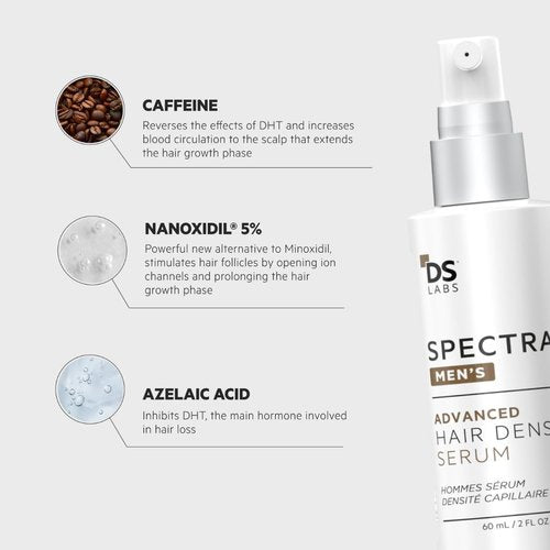 DS Labs Spectral Hair Density Serum - Lightweight Leave-In for Fuller, Thicker Hair | 60mL, All Hair Types
