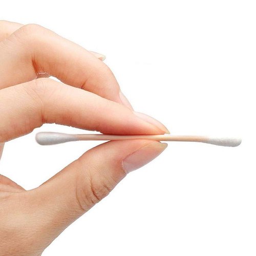 RIKWOG Cotton Swabs - 1200 Count Bamboo Sticks with Clear Containers for Makeup & Personal Care