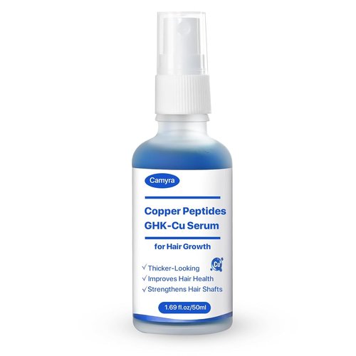 GHK-Cu Peptide Hair Serum - Copper Peptides for Soft, Shiny Hair | Non-Greasy, 1.69 Fl Oz