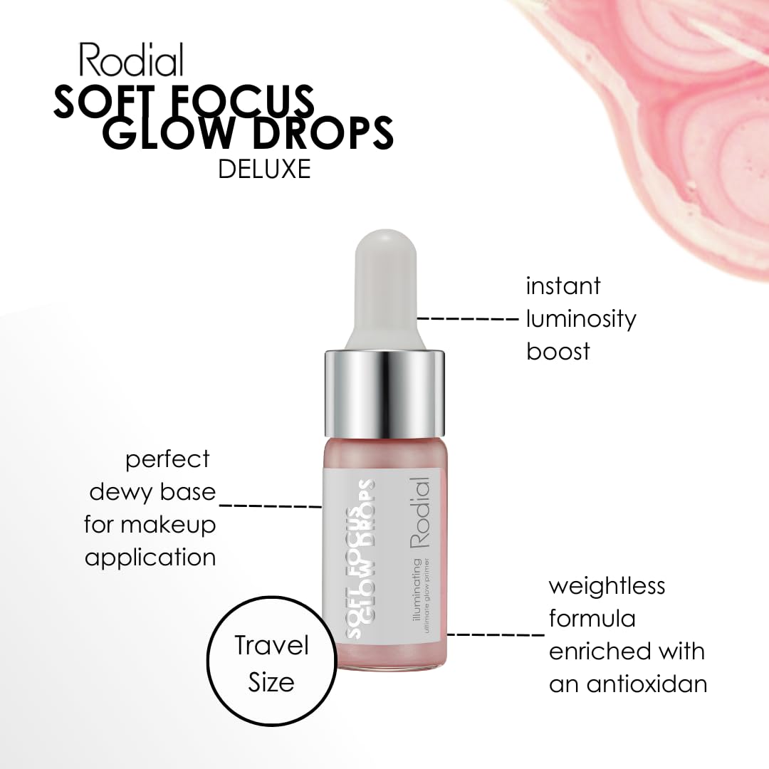 Skiennix Soft Focus Glow Booster Drops - Illuminating Skin Serum with Glycerin & Antioxidants for Dewy Makeup Base