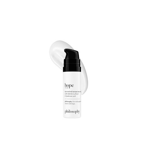 Philosophy Hope In A Jar Eye Revival Serum - Hydrating Eye Cream with Hyaluronic Acid & Elderberry - 0.5 Fl Oz